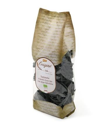 Tagliatelle à la Spiruline, biodynamique certifié Demeter.  500gr.