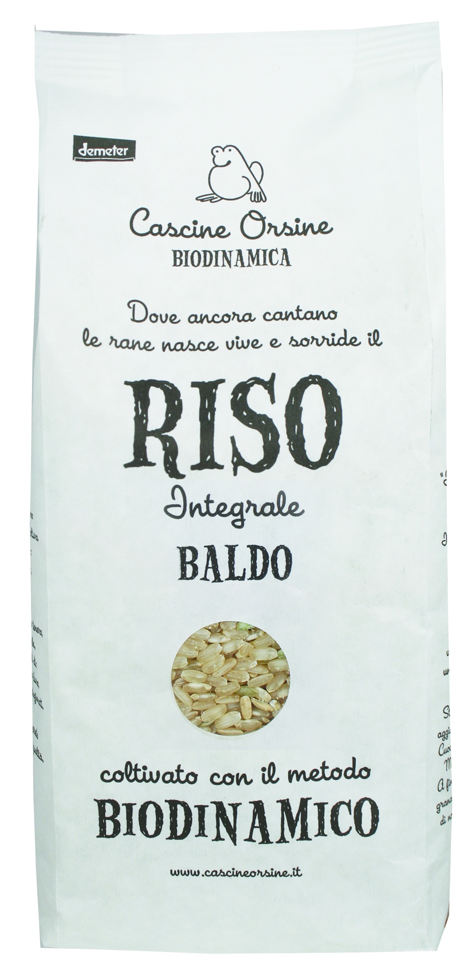Risotto biodynamique Intégral, certifié Demeter.  1Kg